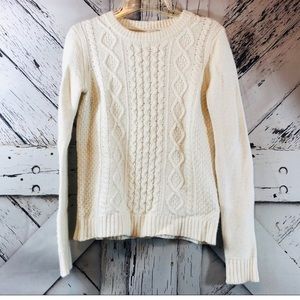 COPY - Long sleeve white sweater from J. Crew
